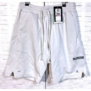 NEW CONVERSE X‎ A COLD WALL ACW BONE WHITE COTTON SWEAT SHORTS SIZE XS